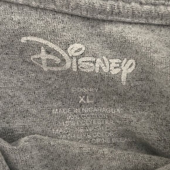 Disney “Mickey & Minnie” Distressed Long- Sleeve Cropped Sweatshirt. Size XL. - Picture 3 of 4